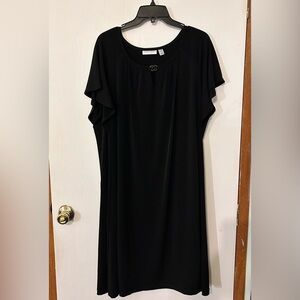 Susan Graver Black Keyhole Dress